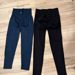 HALARA Women's Black and Navy Leggings Butt lifting